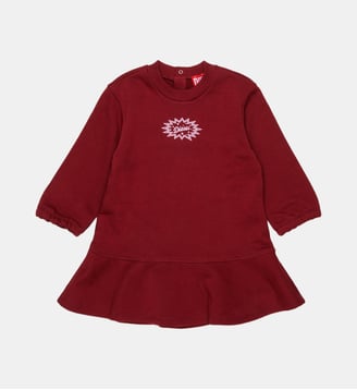 Robe en molleton avec logo - Diesel Kids - Bordeaux
