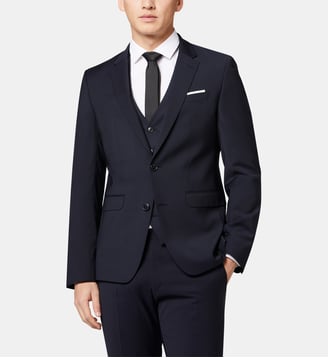 Veste de costume extra slim Nick - Digel - Bleu foncé