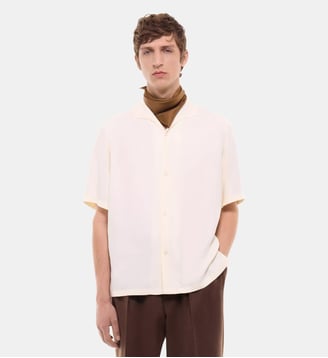 Chemise manches courtes en viscose - Fursac - Écru