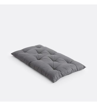 Matelas de sol coton recyclé 120 cm - La Redoute Interieurs - Gris foncé
