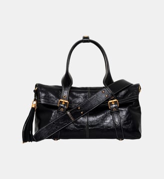 Sac en cuir effet froissé - MONICA - Gerard Darel - Noir