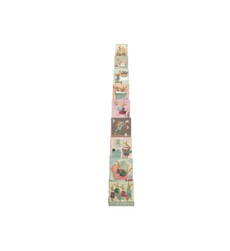 PYRAMIDE 123 FAMILLE LAPIN - Egmont Toys - Multicolore