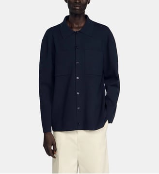 Cardigan veste - Sandro - Bleu marine