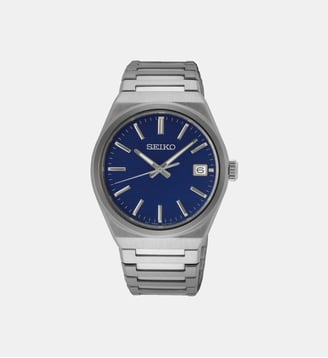 Montre Classique Bleu foncé SUR555P1 - Seiko - Argenté