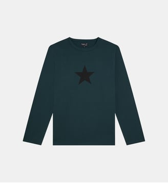 t-shirt en coton sérigraphié - Agnès b. - Vert vosges