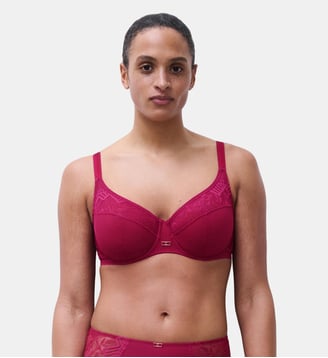 Soutien-gorge emboîtant en dentelle - Chantelle - Fraise des bois