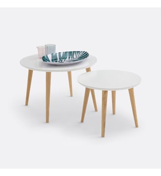 Lot de 2 tables basses gigognes La Redoute Interieurs