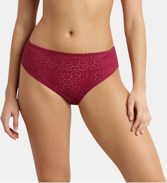 Culotte midi en dentelle florale Daily Dentelle - Dim - Prune