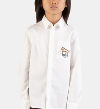 Chemise a manches longues - Kenzo Kids - Off white