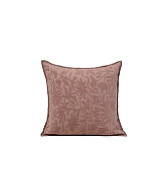 Housse De Coussin  Jacquard floral en chenille - Madura - Rose ancien