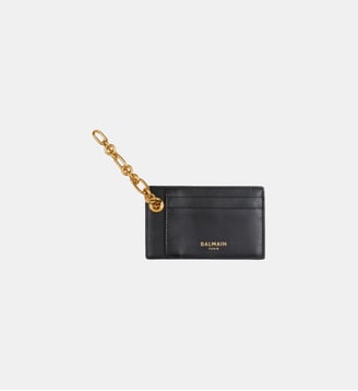 Porte-cartes Pulse en jacquard monogramme - Balmain - Noir