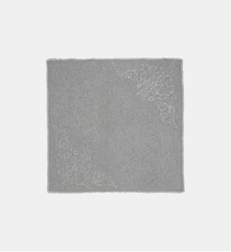 Foulard Stevie Strass Western 90 - Zadig&Voltaire - Gris chine