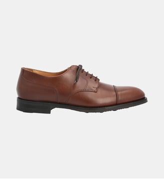 Derby ascot - cuir lisse - Bowen - Marron foncé