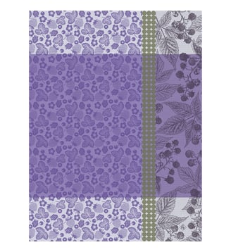Torchon Cueillette d'été - Le Jacquard Francais - Mûre