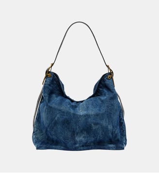 D-Line-Sac hobo en denim - Diesel - Bleu moyen