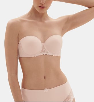 Soutien-gorge sans-bretelles - Poudre - Simone Pérèle - Rose