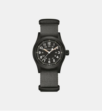 Montre mécanique Khaki field Noir H69409930 - Hamilton - Argenté