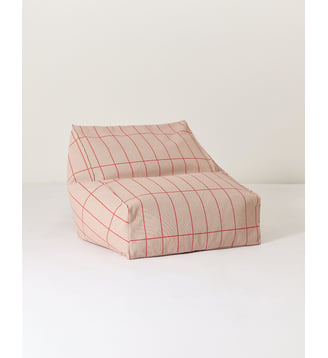 Fauteuil-pouf - taille enfant - Vibes - Nobodinoz - Rose