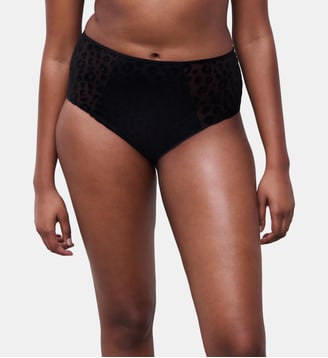 Culotte taille haute détails velours Chantelle Pulp