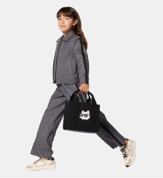 Cardigan de jogging - Karl Lagerfeld Kids - Gris chiné foncé