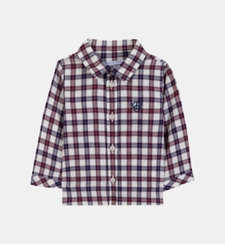 Chemise -  coton carreaux - Tartine Et Chocolat - Écru