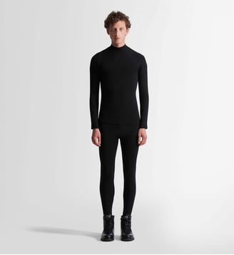 Sous-Pull Owen col montant coupe ajustée - Fusalp - Noir