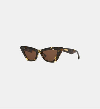 Lunettes de soleil Œil de chat BV1101S - Bottega Veneta - Écaille
