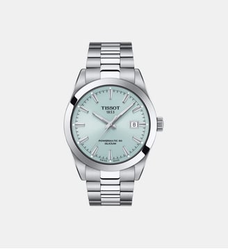 Montre automatique Gentleman Bleu clair T1274071135100 - Tissot - Argenté