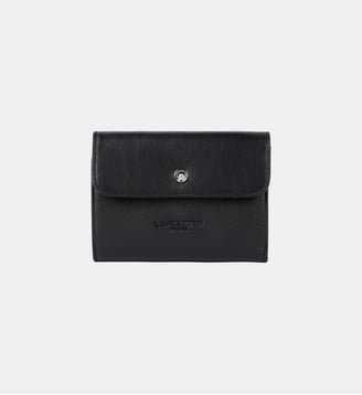 Portefeuille Soft PM en cuir - Lancaster - Noir