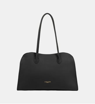 Grand sac cabas épaule Toro Hopper en cuir - Lancaster - Noir