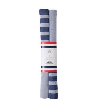 Lot de 2 sets de table Coco-Rico - Le Jacquard Francais - Bleu