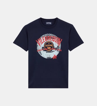 T-shirt en coton VBQ Disco Ball - Vilebrequin - Bleu marine