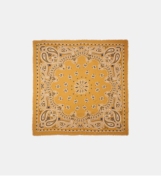 Grand foulard à motifs PAISLEY - Wild - Camel