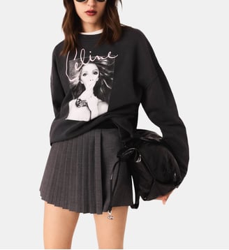 Sweatshirt Maje x Céline Dion - Maje - Gris