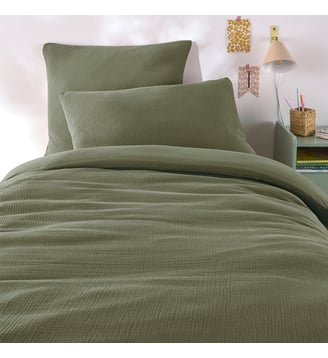 Housse de couette enfant gaze/coton lavé La Redoute Interieurs