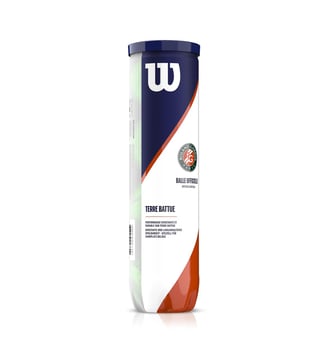 Tube 4 balles de tennis    pour terre battue - jaune - Roland-Garros - Jaune