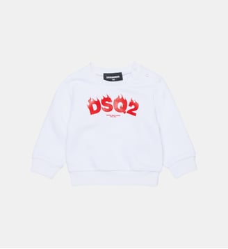 Sweat-shirt à col rond avec logo DSQ2 - Dsquared2 - Blanc