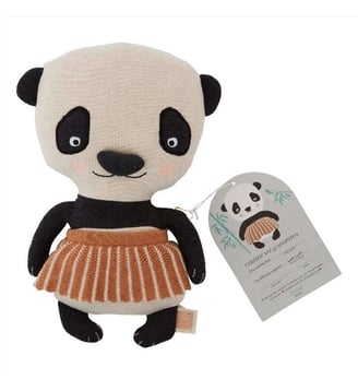 Peluche en coton motif animal - OYOY - Noir
