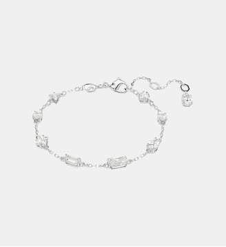 Bracelet Mesmera, Tailles diverses, Motif éparpillé, Métal rhodié - Swarovski - Blanc