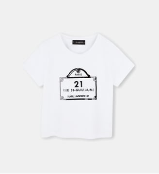 T-shirt avec imprimés - Karl Lagerfeld Kids - Blanc