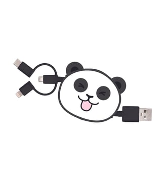 Câble trio USB vers USB-C/Micro/Ligthning 1M Panda - Yello Koko - Standard