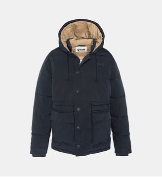 Parka outdoor à capuche - Schott - Bleu marine
