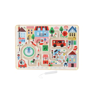 Labyrinthe magnétique Ma petite ville - Ingela P.Arrhenius - Vilac - Multicolore
