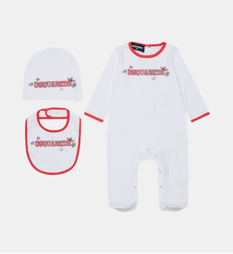 Ensemble pour bébé avec logo - Dsquared2 - Blanc