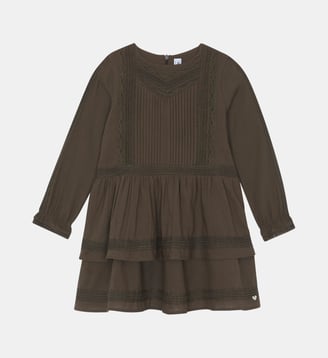 Robe - Brun coton plis plats - Tartine Et Chocolat - Beige