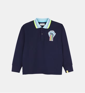 Polo manches longues - Billieblush - Indigo