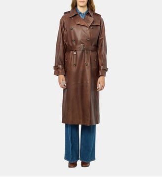 trench en cuir d'agneau - lexie - Gerard Darel - Cigare