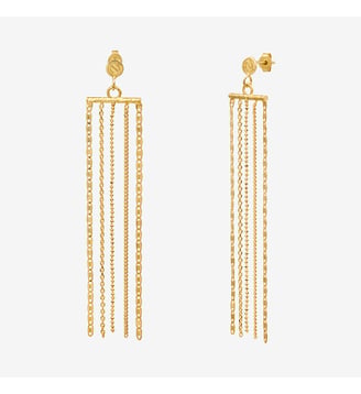 Boucles d'oreilles dorées - byzance - Caroline Najman - Or