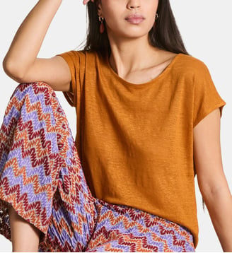 T-shirt en lin manches courtes La Fée Maraboutée
