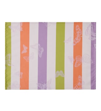 Set de table enduit Enduit Bal des papillons - Le Jacquard Francais - Lilas